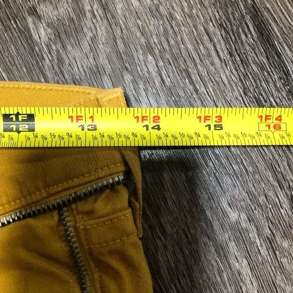 BIRD by Juicy Couture Yellow Skinny Jeans with Zipper Details - Size 25 - Picture 8 of 8